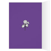 Iris Garden Carte d'anniversaire (Intérieur (Gauche))