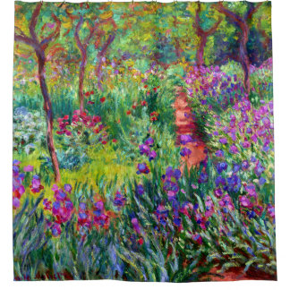 Iris Garden Claude Monet Fine Art Douchegordijn