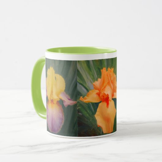 Iris Garden Coffee Mok (Voorkant links)