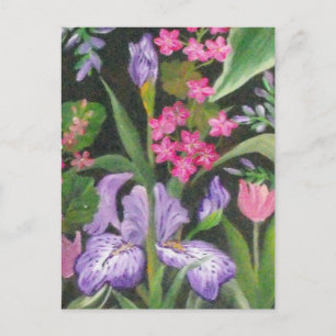 Iris Garden Post Kaart