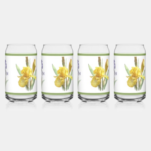 Iris Garden Trois Fleurs Art Botanique (Dos)