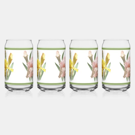 Iris Garden Trois Fleurs Art Botanique (Droite)