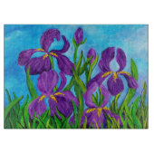 Iris glas snijplank (Voorkant)