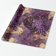 Iris Gold Ink Swirl: