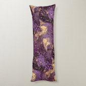 Iris Gold Ink Swirl: Lichaamskussen (Achterkant (Verticaal))