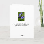 Iris Hartelijk dank Bedankkaart (Achterkant)