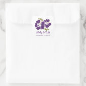 Iris Hibiscus Favor Label Stickers (Tas)