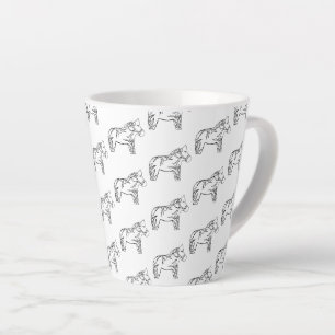Iris Horse Latte Mok