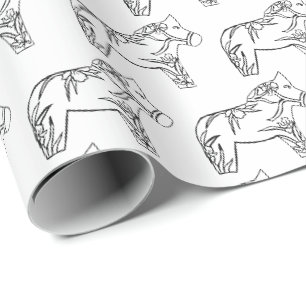 Iris Horses Cadeaupapier