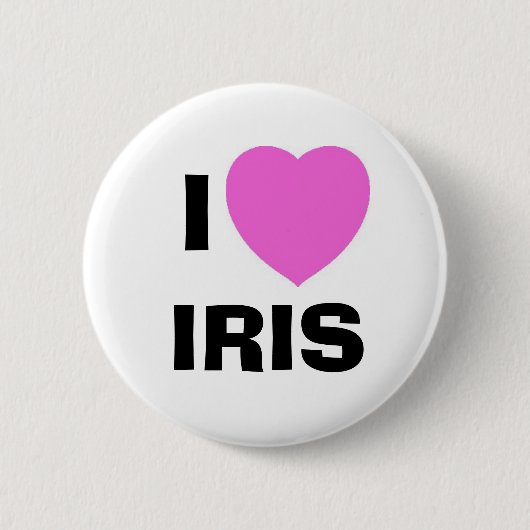IRIS, I RONDE BUTTON 5,7 CM (Voorkant)