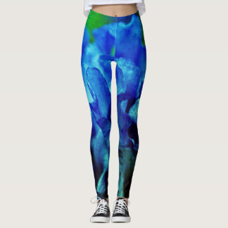Iris in blauw leggings