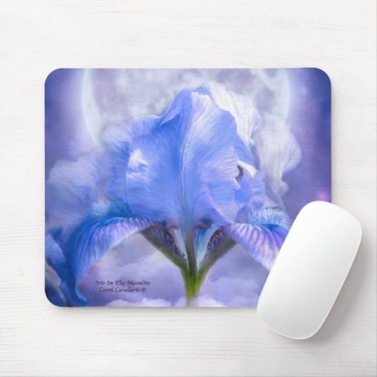 Iris in de moonlite Mousepad Muismat (Met muis)