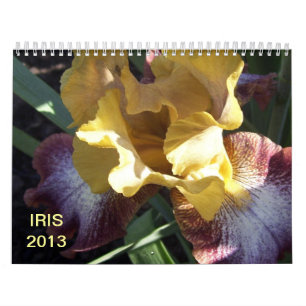 Iris in de tuin kalender