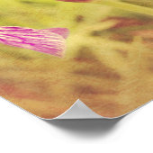 Iris in roze poster (Hoek)