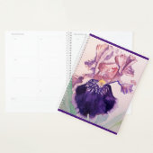Iris iris glorieux violet fleurs d'aquarelle Art (Devant avec enveloppe)