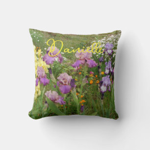 Iris irises bloemenbloemen Cottage Garden Verjaard Kussen