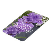 Iris Irisis Paars Flower Floral Birthday Kaart Magneet (Linkerzijde)
