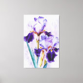 *~* Iris Irissen Bloemen Artsy Schilderen AP84 Canvas Afdruk (Voorkant)
