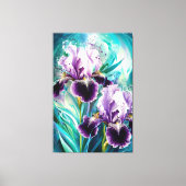 *~* Iris Irissen Bloemen Schilderen AP84 Canvas Afdruk (Voorkant)