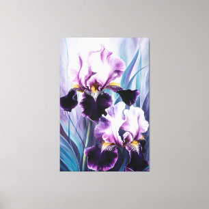 *~* Iris Irissen Bloemen Schilderen AP84 Canvas Afdruk
