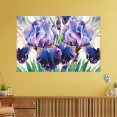 *~* IRIS Irissen  Bloemen TV2 Canvas Print (Insitu (Woonkamer))