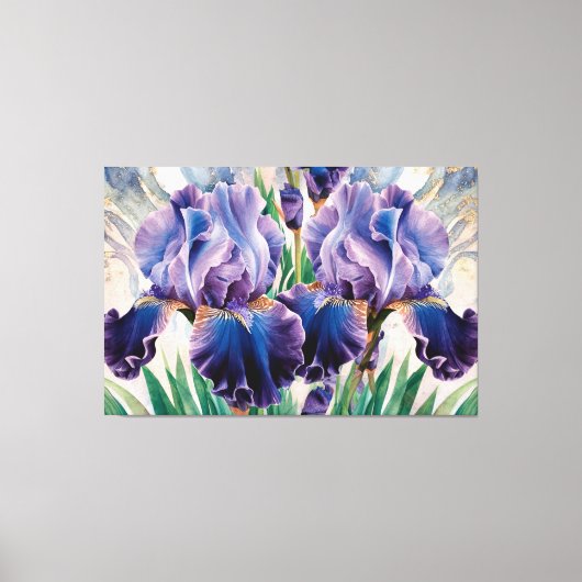 *~* IRIS Irissen  Bloemen TV2 Canvas Print (Voorkant)