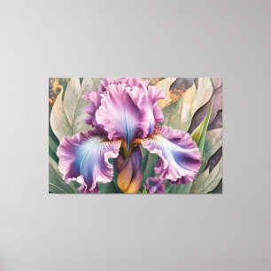 *~* IRIS Irissen Bloemen TV2 ROZE Canvas Afdruk