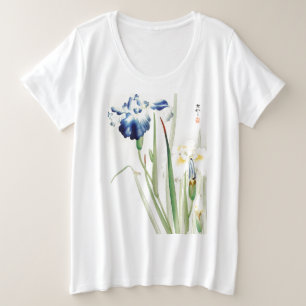 IRIS JAPANESE WOODBLOCK PRINT T-Shirt