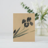 Iris Japans Ukiyo-e Art Briefkaart (Staand voorkant)