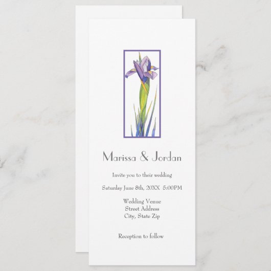 iris kaart (Voorkant / Achterkant)