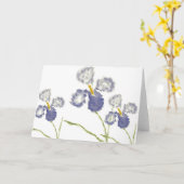 Iris Kaart (Gele Bloem)