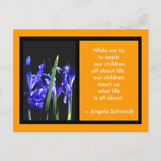 Iris Kaart 2 FramesHet MUSEUM Zazzle Gifts Tan (Voorkant)