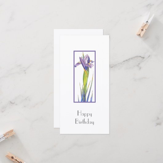 Iris-kaart Kaart (Voorkant / Achterkant in situ)