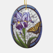 Iris Keramisch Ornament (Achterkant)