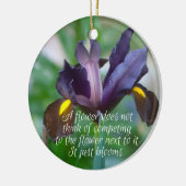 Iris Keramisch Ornament (Links)