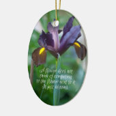 Iris Keramisch Ornament (Links)