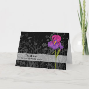 Iris * kies achtergrondkleur bedankkaart
