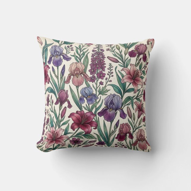 Iris Kussensloop Boho Lijnwerk Kussen (Voorkant)