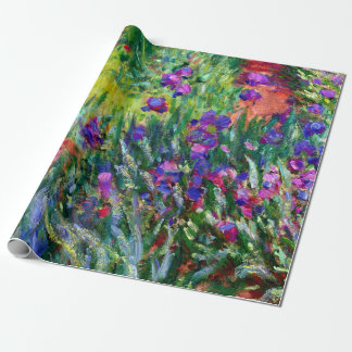 Iris langs de tuin door Claude Monet Cadeaupapier