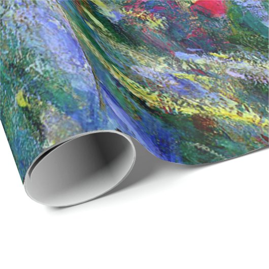 Iris langs de tuin door Claude Monet Cadeaupapier (Rol Hoek)