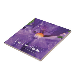 Iris Live Love Garden 4,25-inch keramische foto-Te Tegeltje