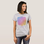 Iris Mandala Persoonlijk T-Shirt (Voorkant volledig)