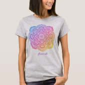 Iris Mandala Persoonlijk T-Shirt (Voorkant)