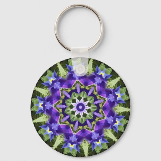 Iris Mandala Sleutelhanger (Voorkant)