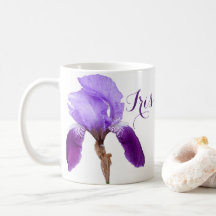 Iris meisje naam paarse lente bloemen