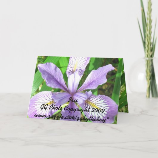 Iris Merci Carte pour notes (Dos)