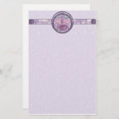 Iris met geverfd glas briefpapier (Voorkant / Achterkant)