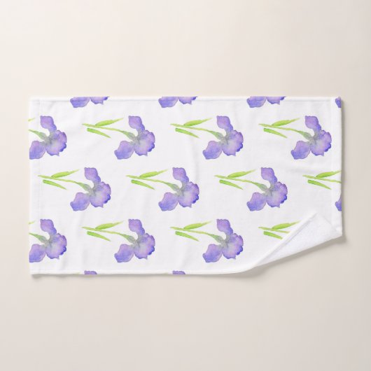 Iris Motif (Serviette à main)