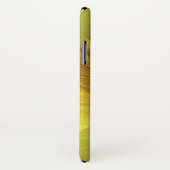 Iris nommé coque iphone jaune floral d'art (Dos/Droite)