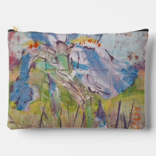 Iris op collage-schilderij / Kunstenaar Larry Lere Etui